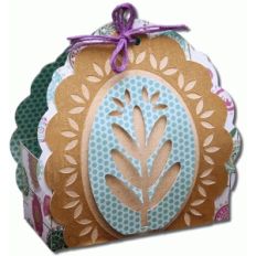 3d oval scallop treat box
