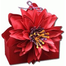 3d mum flower treat box