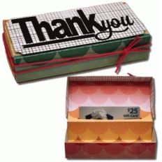 3d pop up gift card thank you box