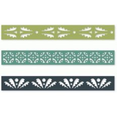 three moroccan borders stencils set