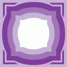 decorative square nested mats – geometric