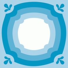 decorative square nested mats – splash