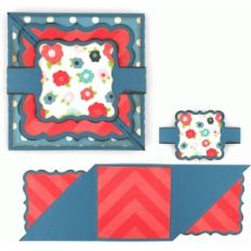 tri-fold card: brakcet
