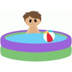 boy in swim pool