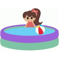 girl in swim pool