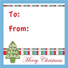 christmas tag