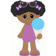 girl with snowcone