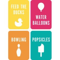 3x4 summer life cards set