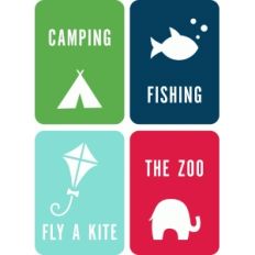 3x4 summer life cards set