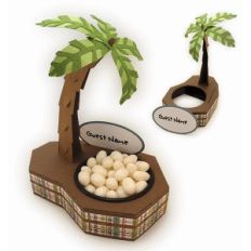 palm tree 3d nut cup place card