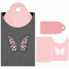 butterfly tag with sleeve