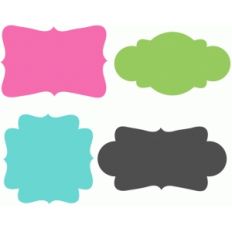 lovely tag shapes