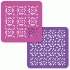 moroccan tile cards stencils