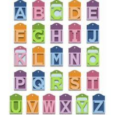 pocket tags - alphabet set