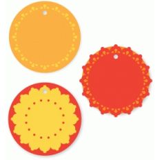 round crescendo layered gift tags