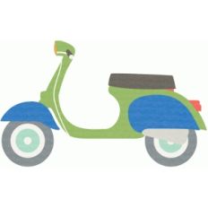green scooter