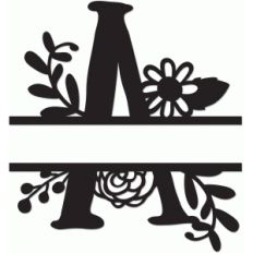 split monogram a