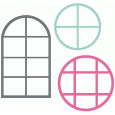set of 3 arched windows
