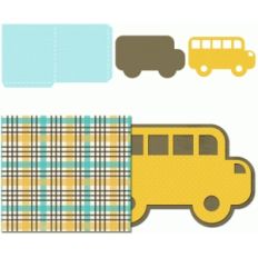 school bus tag with sleeve