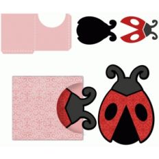 ladybug tag with sleeve