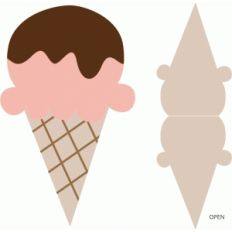sugar cone ice cream card
