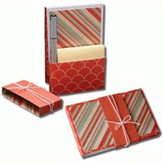 3d fold over sticky note holder with pen