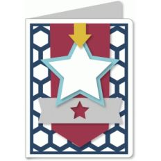 a2 card kit - stars and arrows circle pattern