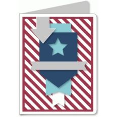 a2 card kit - stars and stripes pattern