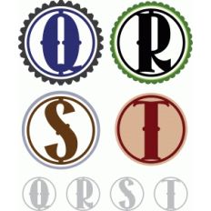 vintage monogram q - t