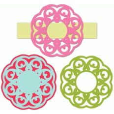 frame buckle ribbon slide set