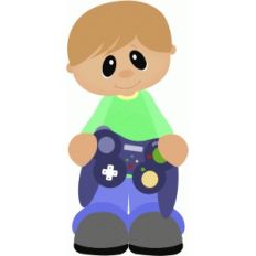 boy holding game controller