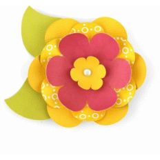 3d layered flower