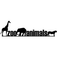 border - zoo animals