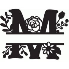 split monogram m