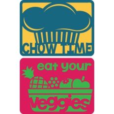 journaling cards veggies