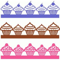 cupcake borders set