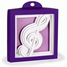treble clef • shadow box shape series