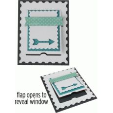 a2 arrow stamp flap card