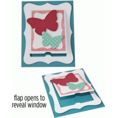 a2 butterfly artisan flap card