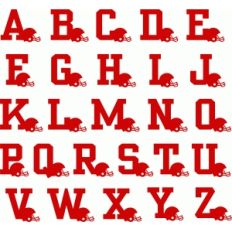 helmet football alphabet
