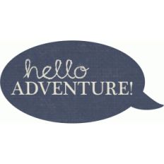 hello adventure speech bubble