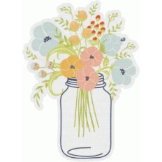 wildflower mason jar