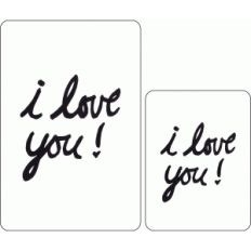 i love you journaling card