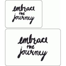 embrace the journey journaling card