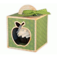 cupcake box apple cutout