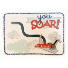 airplane you soar! penny slider 5x7 card