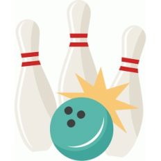 bowling ball and pins