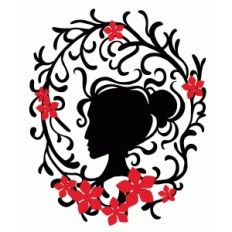 floral cameo