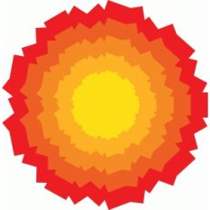 circle burst jagged edge