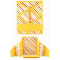 a2 stepped accordion fold card